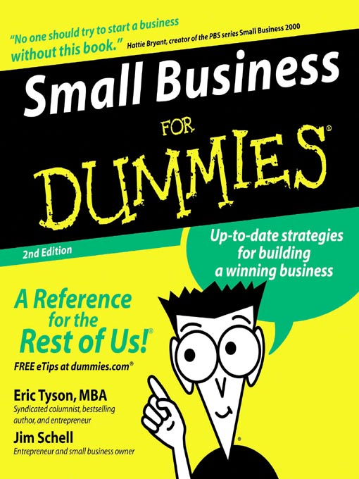 Title details for Small Business for Dummies® by Eric Tyson - Wait list